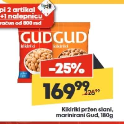 Kikiriki pržen slani marinirani Gud 180g