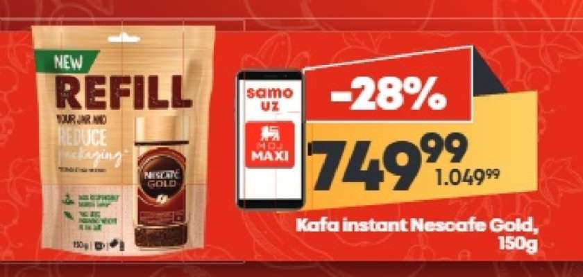 Kafa instant Nescafe Gold 150g