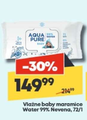 Vlažne baby maramice Water 99 Nevena 72/1