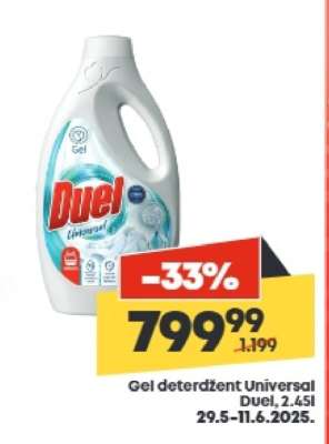 Gel deterdžent Universal Duel, 2.45l