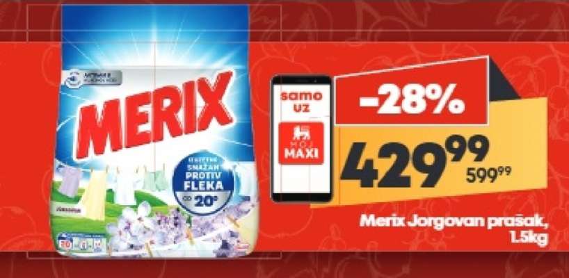 Merix Jorgovan prašak, 1.5kg