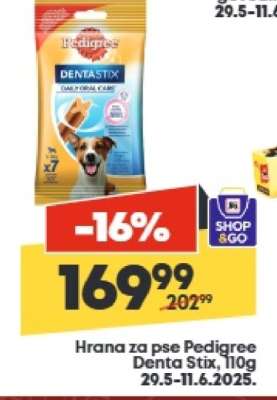 Hrana za pse Pedigree Denta Stix 110g