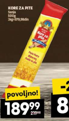 KORE ZA PITE