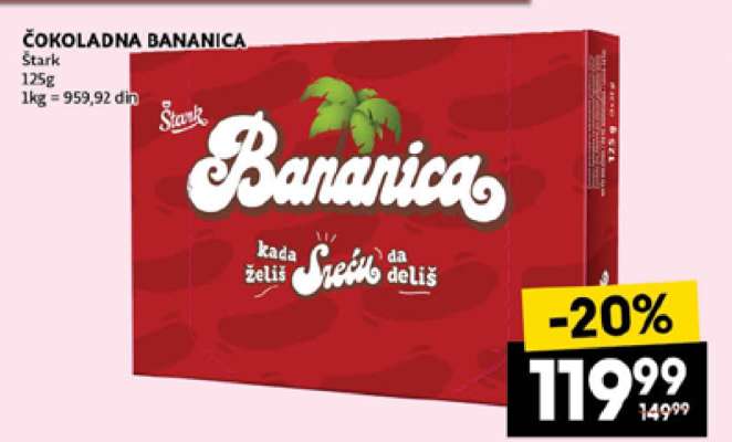 ČOKOLADNA BANANICA