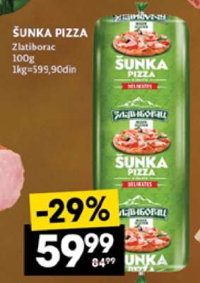 ŠUNKA PIZZA