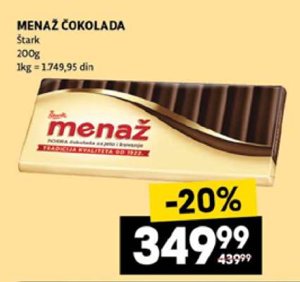 Menaž čokolada