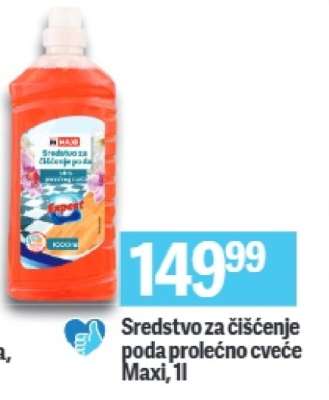 Sredstvo za čišćenje poda prolećno cveće Maxi, 1l