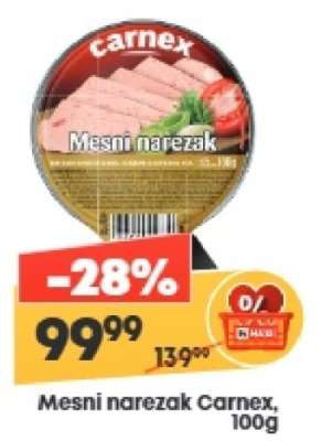 MESNI NAREZAK Carnex 100g
