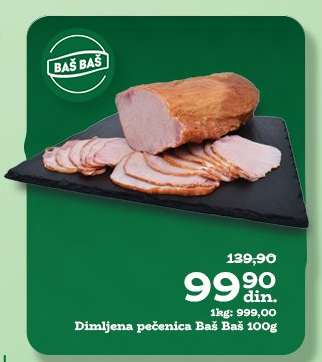 Dimljena pečenica Baš Baš 100g