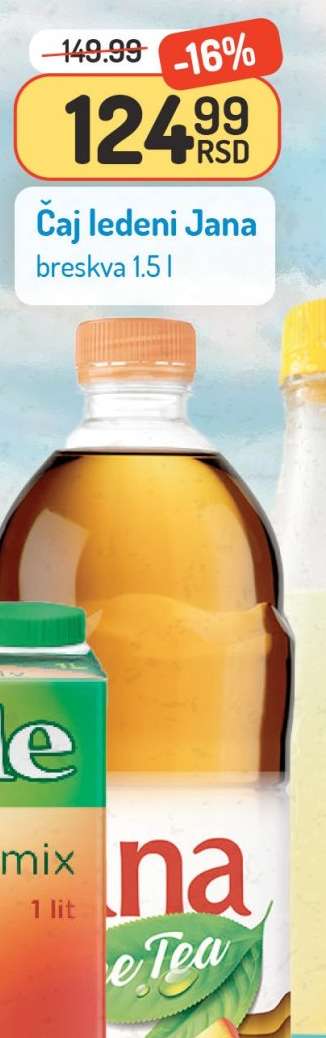 Čaj ledeni Jana breskva 1.5 l