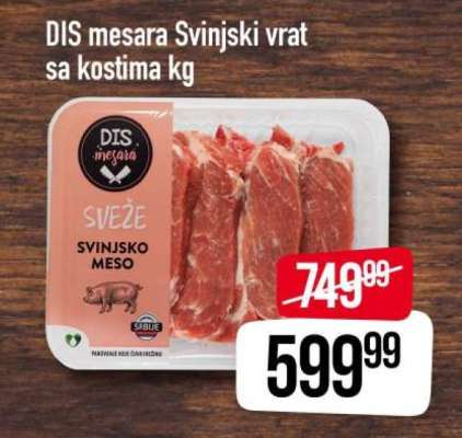 DIS mesara Svinjski vrat sa kostima kg