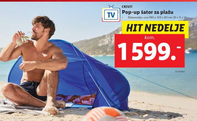 Pop-up šator za plažu