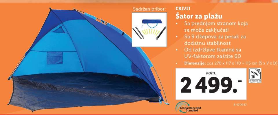 Šator za plažu
