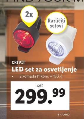 Crivit LED set za osvetljenje