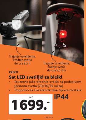 Set LED svetiljki za bicikl