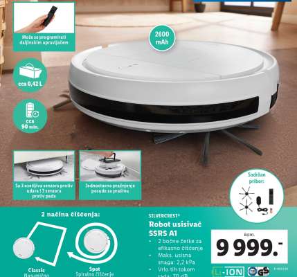 SILVERCREST® Robot usisivač SSRS A1