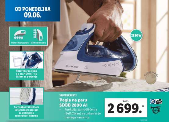 Pegla na paru SDBB 2800 A1