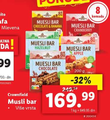 Crownfield Musli bar