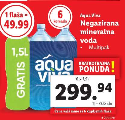 Aqua Viva Negazirana mineralna voda