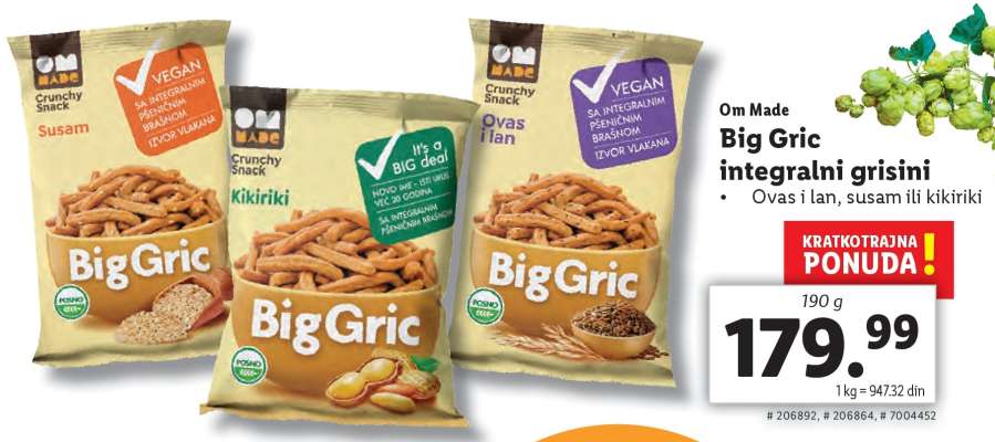 Big Gric integralni grisini