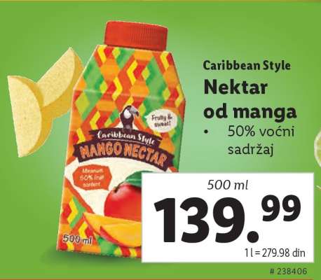 Caribbean Style Nektar od manga