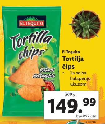 El Tequito Tortilja čips