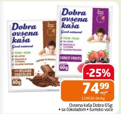 Dobra ovsena kaša 65g