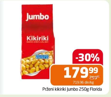 Prženi kikiriki Jumbo 250g Florida