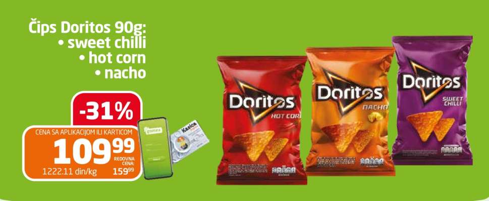 Čips Doritos 90g