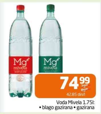 Voda Mivela 1.75l