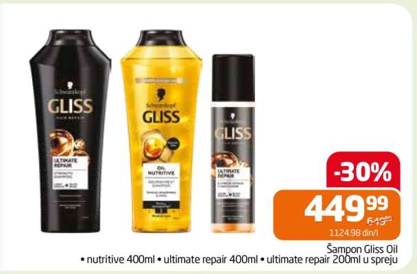 Šampon Gliss Oil