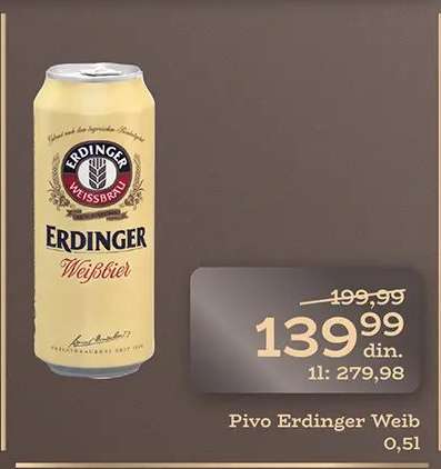 Pivo Erdinger Weib