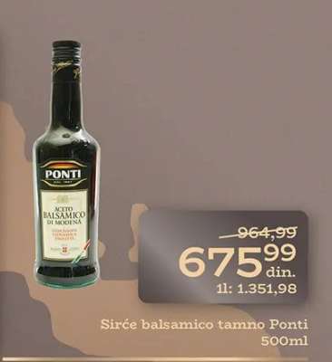 Sirće balsamico tamno Ponti