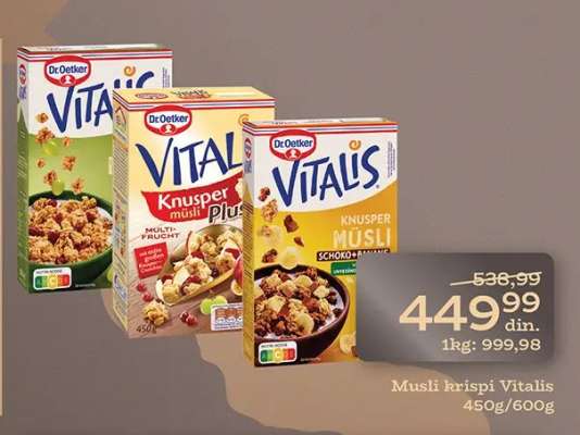 Musli krispi Vitalis