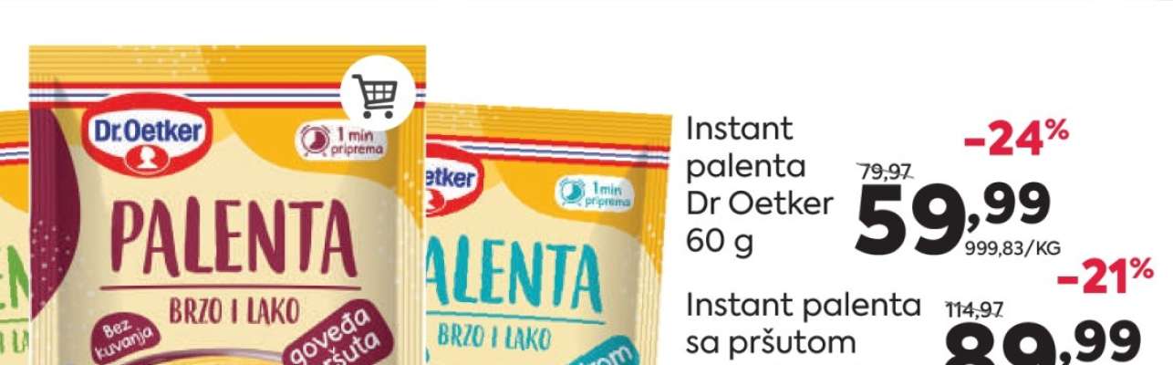 Instant palenta Dr. Oetker 60 g