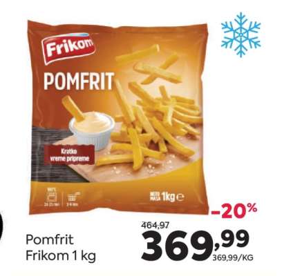 Pomfrit Frikom 1 kg
