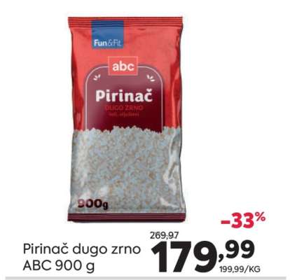 Pirinač dugo zrno ABC 900 g