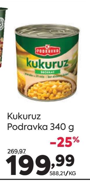 Kukuruz Podravka 340 g