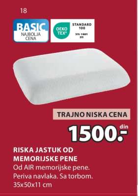 RISKA JASTUK OD MEMORIJSKE PENE