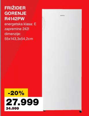 FRIŽIDER GORENJE R4142PW