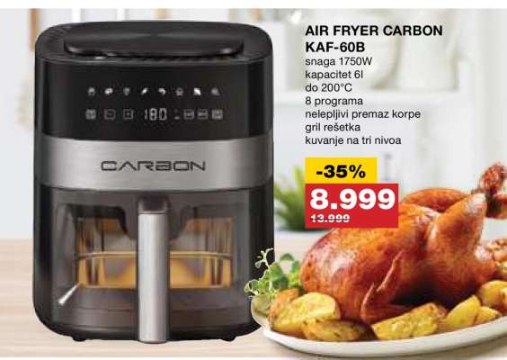 AIR FRYER CARBON KAF-60B