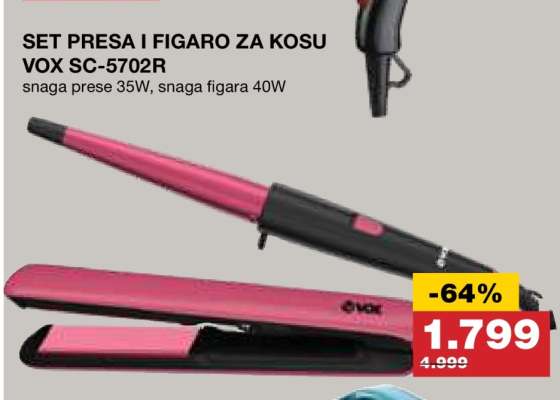 SET PRESA I FIGARO ZA KOSU VOX SC-5702R