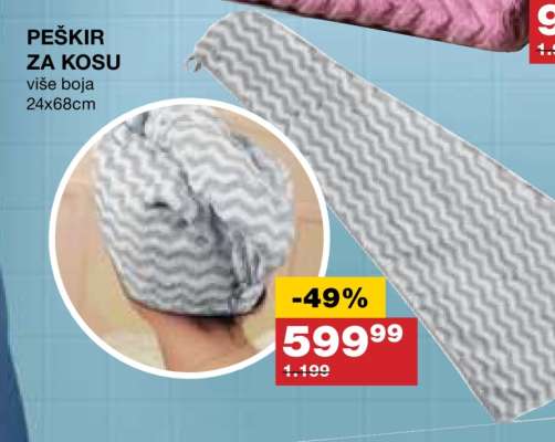 PEŠKIR ZA KOSU