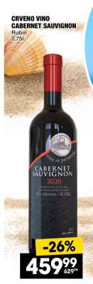 CRVENO VINO CABERNET SAUVIGNON