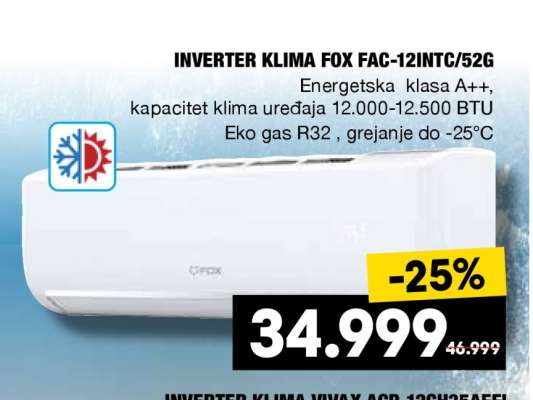 INVERTER KLIMA FOX FAC-12INTC/52G
