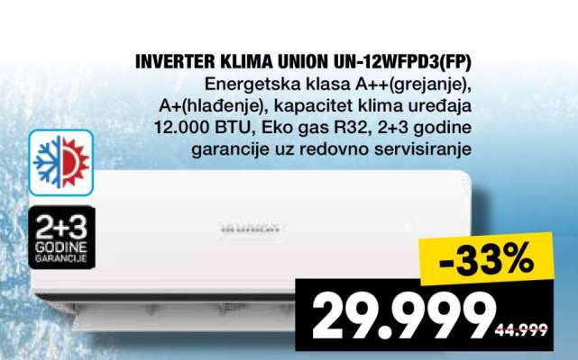 INVERTER KLIMA UNION UN-12WFPD3(FP)