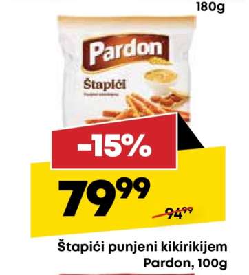 Štapići punjeni kikirikijem Pardon
