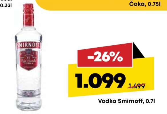 Vodka Smirnoff, 0.7l