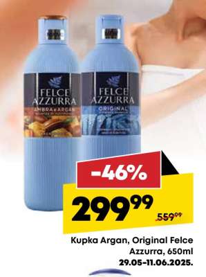 Kupka Argan, Original Felce Azzurra, 650ml