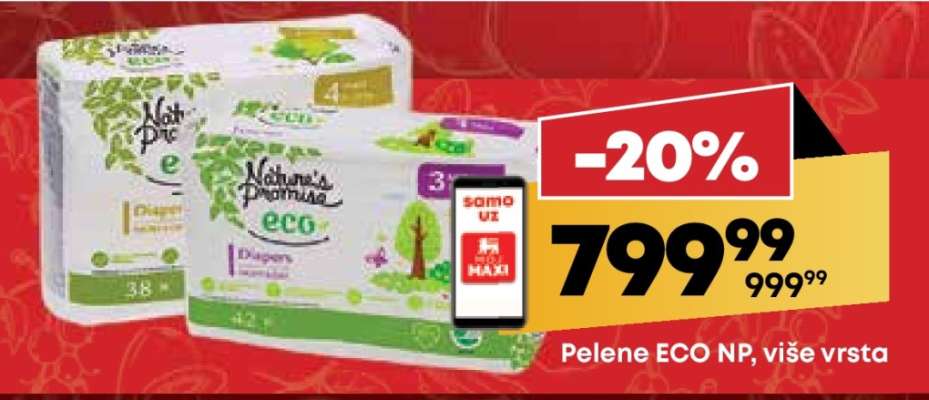 Pelene ECO NP, više vrsta
